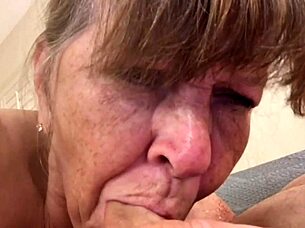 Granny Carmen Delivers Heavenly Blowjob and Swallows Every Drop of Cum