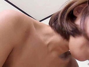 Oh gosh, I wake up and this Japanese girl seduces me to uncensored JAV creampie fuck, it's so intense and wild