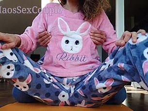 Stepdaddy, why are you teasing my small 18+ tits and fingering this tight asian pussy?