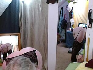 Sexy Model In Body Stockings Cums Hard From Hairy Pussy Licking And Mutual Orgasm Explosion