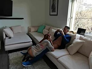 redhead veronica leal loves fucking that big cock in cowgirl and doggystyle