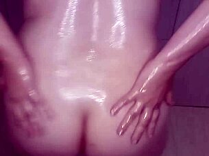 hey, watch this brazilian milf passing oil all over her curvy body in a sexy dance