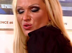 Oh god, this blondie mom gets fucked so hard by that huge cock, I mean it's just intense!