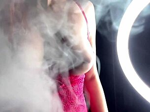 Why do Artemisia Love's big horny tits bounce so wildly in her hot solo session?