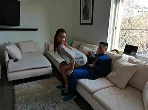 redhead veronica leal loves fucking that big cock in cowgirl and doggystyle