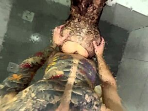 Skinny Petite Teen Waits in Shower for Huge Cock Anal Creampie in Doggystyle