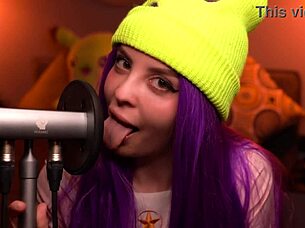 Oh, let me lick your ear softly like ASMR Moona does!