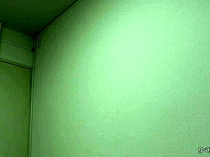 sexy japanese girl strips lingerie slowly before stepping into steamy shower solo