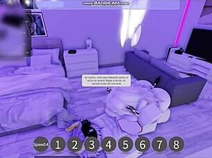 this time he asked to fill her with milk during roblox game