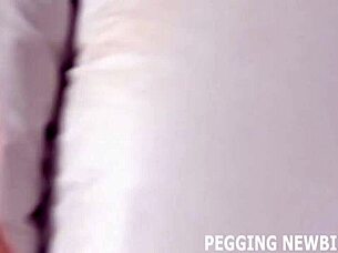 BENT OVER AND READY FOR MY BIG STRAPON DILDO DOMINATION!