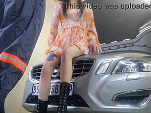 My mechanic asked if he can work on things with my wife and I said yes