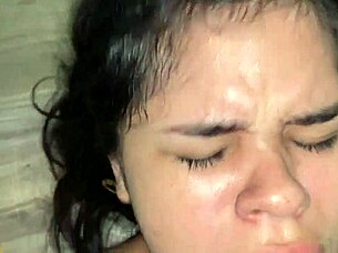 Colombian Brunette Bent Over in Lingerie for Interracial Doggystyle Pounding?