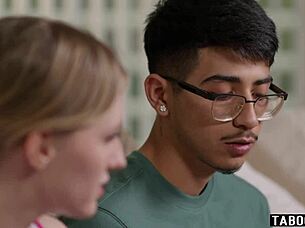 Hey, check out teen cheerleader Melody Marks losing her virginity on a shy guy's dark cock.