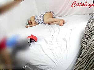 Backstage Of A Livestream On Latinmodelxxxcom With Big Ass Model Posing Naked And In Dresses Then Fucking Photographer Cum In Mouth