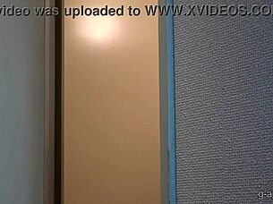 sexy japanese girl strips lingerie slowly before stepping into steamy shower solo