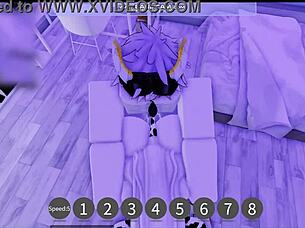 this time he asked to fill her with milk during roblox game