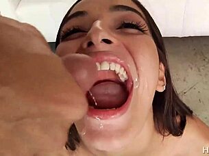 6 Loads Cum In Mouth Bukkake Gangbang