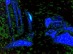 Blue room special with ebony cock sucking and black blowjob action