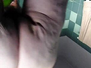 Hey, watch this hairy German granny use dildo and cucumber in her beaver fun! 🥒😉