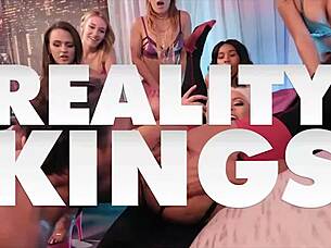 Katy Rose Jennifer Mendez Share Spooning Cowgirl Ride on Big Cock