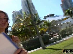 Hey, check out this 19 year old model earning a special finish on her chest