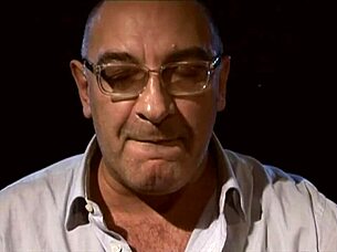 oh wow, that old man gives the horny milf a tit job before doggystyle anal pounding