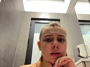 Squirting In The Changing Room With Horny Amateur 18-Year-Old Big Tits Teen Masturbating To Orgasm