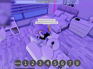 this time he asked to fill her with milk during roblox game