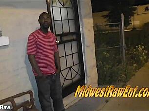 Check out this wild strawberry threesome in the hood with bent over doggystyle and big black cock facials everywhere.