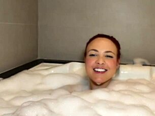 Enjoying the hydro with delicious Nicole Romanoff