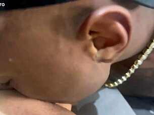 Oh! Moaning wildly on that black monster cock!