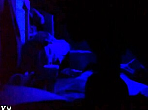 Blue room special with ebony cock sucking and black blowjob action