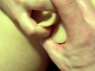 fucking my amateur wife and her young friend with big ass using toys and dildo in pussy