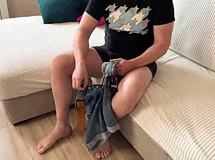 Oh wow, friend's busty mom rides me cowgirl style with deepthroat blowjob in homemade action!