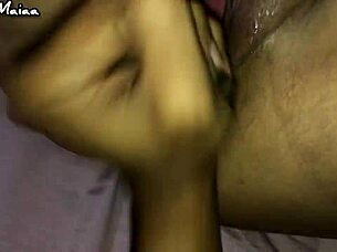what if you caught the busty hottie masturbating with huge dildo in wet pussy