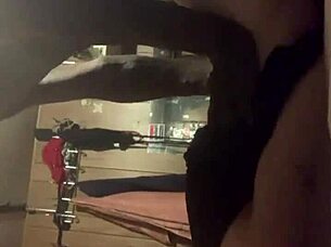 Pounding Her Pussy Deep with Monster Black Cock in Interracial Missionary Action