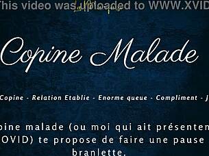 Copine malade offers french audio porn with jerk off instructions