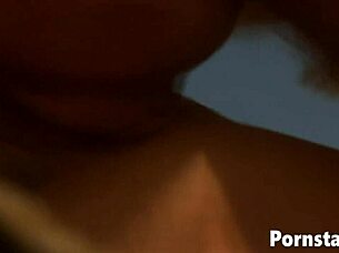 gorgeous olivia del rio in corset rides cock outdoors