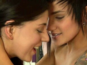 Good lesbian threesomes with shaved pussy fingering and licking are rare, making this milf brunette group action priceless.