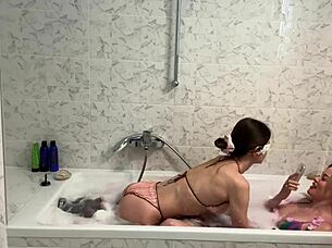 Maya Rose Indulges in Steamy Lesbian Bathroom Encounter