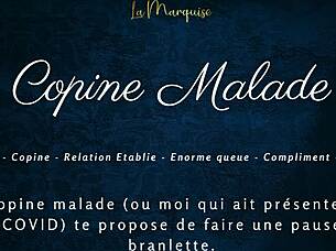 Copine malade offers french audio porn with jerk off instructions