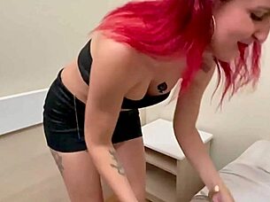 interracial cuckold session unfolds as wife teases with big black cock lover. original homemade action builds to creampie climax.