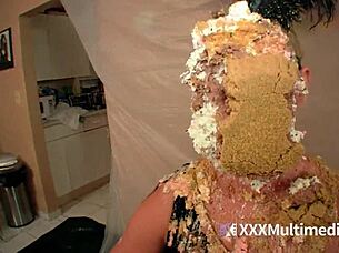 Blondes unleash messy wet chaos smoking and pieing each other in wild lesbian frenzy