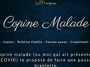 Copine malade offers french audio porn with jerk off instructions