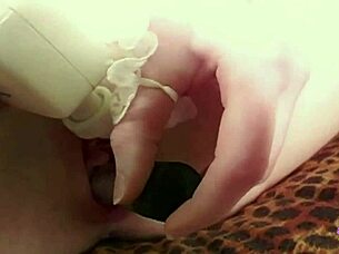 Solo masturbation turns into sensual lesbian sex. Two brunettes lick pussy with dildo and vibrator.