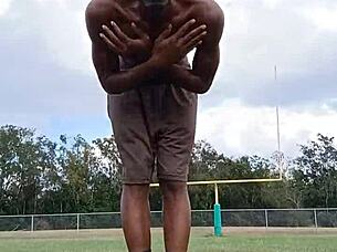 It's good to workout with my roommate.