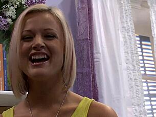 Blonde Mom Jasmine Jolie Takes Huge Cock in Anal Creampie with Cum Swallow