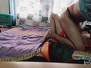 Hey, this Indian horny maid craves my big cock early morning!