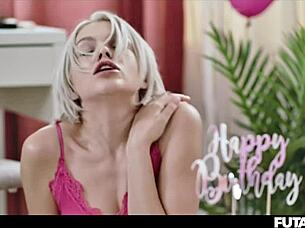 Birthday Girl Grows Futa Cock