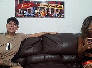 Amateur latina with big natural tits takes rough anal with buttplug in homemade chubby session